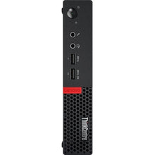 Refurbished Lenovo ThinkCentre Tiny PC with Intel Core i7-6700T processor, compact desktop computer on a neutral background.