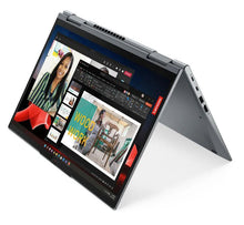 Lenovo ThinkPad X1 Yoga Gen 8 14-inch refurbished laptop with Intel Core i5-1335U processor, open showing keyboard and screen