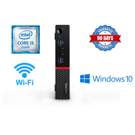 Lenovo Tiny Desktop Computer -Intel Core i5 6400T Quad-Core -16GB Ram 256G GB SSD - Windows 10 Pro (Refurbished)