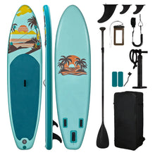 Sunset Bay 10'6" Inflatable Paddle Board – Tropical Turquoise