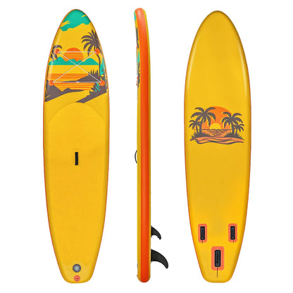 Sunset Bay 10'6" Inflatable Paddle Board – Golden Yellow
