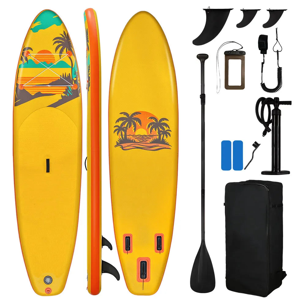 Sunset Bay 10'6" Inflatable Paddle Board – Golden Yellow