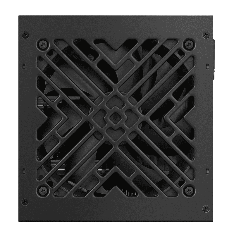 Segotep 750W 80 Plus non-modular ATX power supply with black casing and 120mm silent fan for gaming PCs.